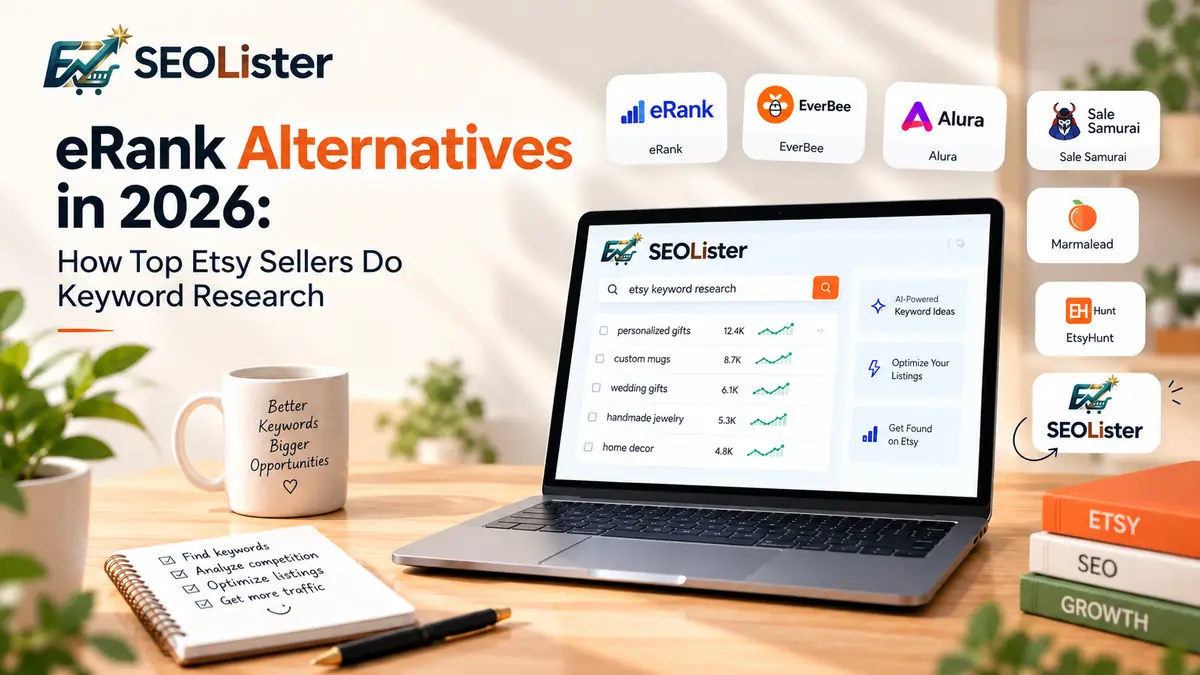 Comparison of Etsy SEO tools and keyword research workflows for sellers