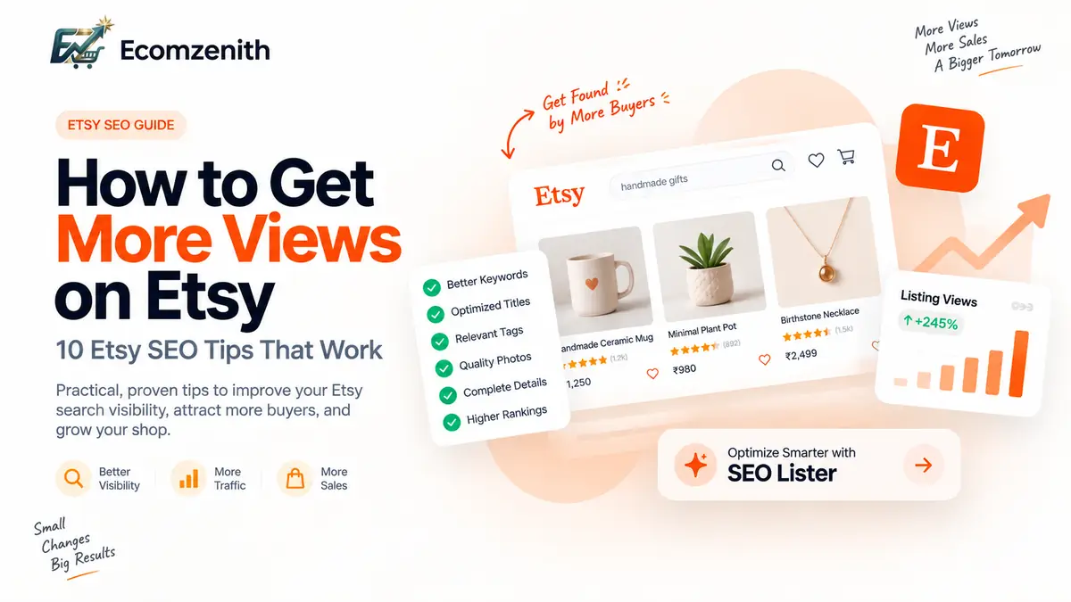 Tips for getting more views on Etsy listings with SEO